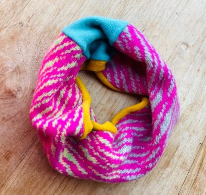 Saffron Fleece-lined Tiger Stripe Neckwarmer