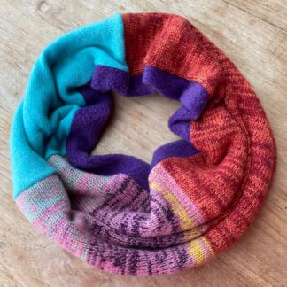 Purple fleece-lined Marled Neckwarmer