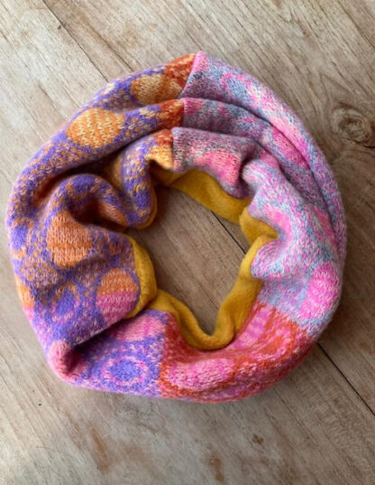 Souk Neckwarmer with Saffron Fleece Lining